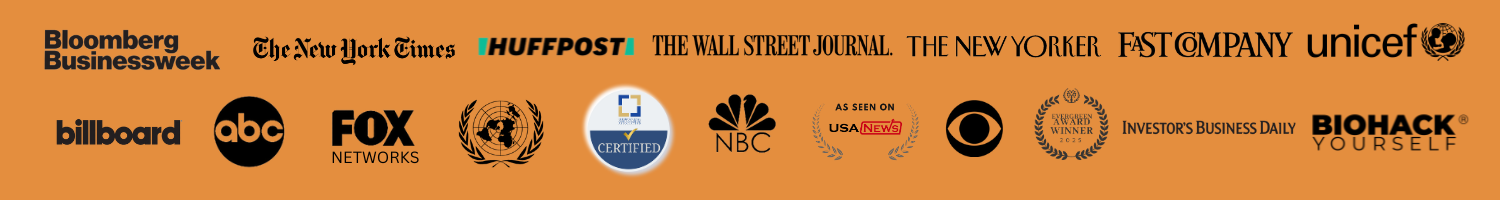 Featured in Bloomberg, The New York Times, HuffPost, The Wall Street Journal, The New Yorker, Fast Company, UNICEF, Billboard, ABC, FOX, NBC, and more